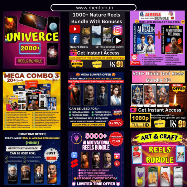 Get the Ultimate 50000+ Reels Bundle Today!
