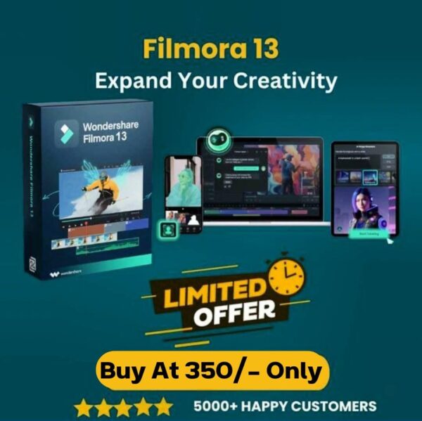 Filmora 13 Latest 2024 Lifetime For Window(64-Bit)